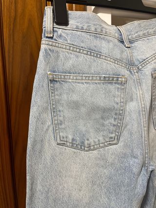 Pantalón Zara Roto Azul Claro