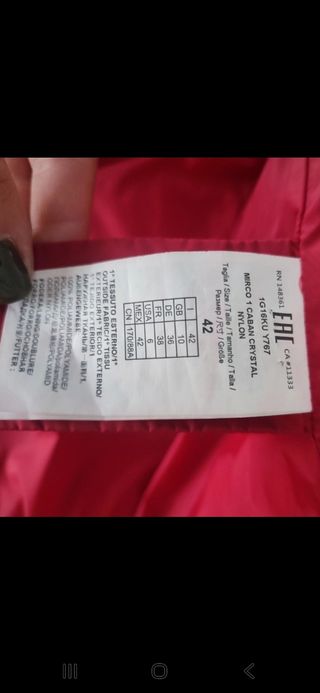 Plumífero Pinko Rojo 
