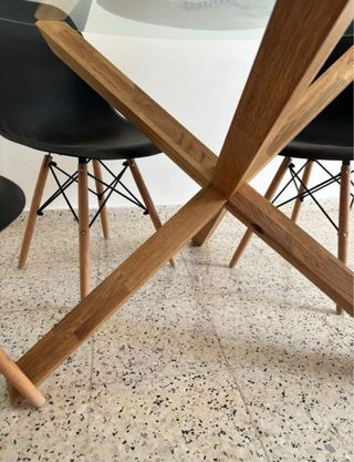 Sedie nordiche in legno nero