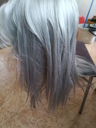 Cabeza maniqui peinado y maquillaje. Con soporte