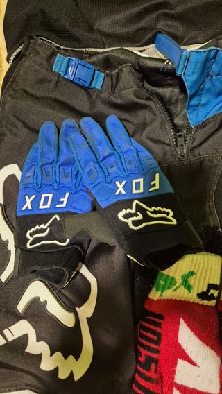 Equipación Motocross Fox Negra y Blanca