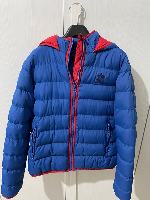 Giubbotto Trussardi Blu con Cappuccio Tg 48