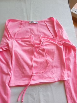 Camiseta talla S, color rosa