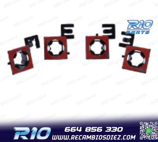 KIT 4 SOPORTES PDC PARA BMW F10 10- PARAGOLPES TRASERO LO