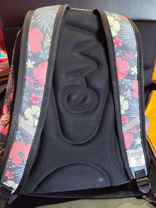 Mochila escolar de flores