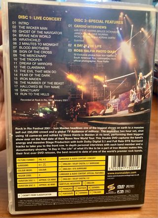 DVD Iron Maiden Rock in Rio