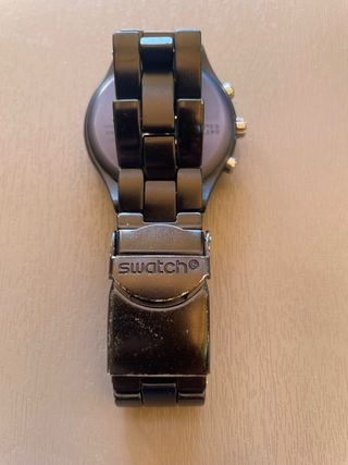 Swatch Irony Diaphane Cronógrafo Negro