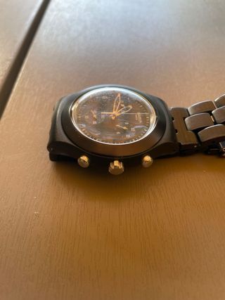 Swatch Irony Diaphane Cronógrafo Negro