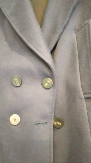 Chaqueta Zara Basic azul corta talla M.