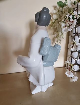 Figura Nao Lladro Porcelana Grande
