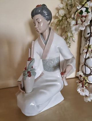 Figura Nao Lladro Porcelana Grande