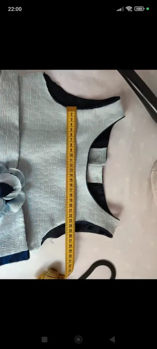 Vestido ceremonia niña azul Talla 10