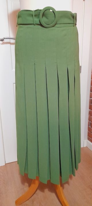 Falda pantalón verde Stradivarius