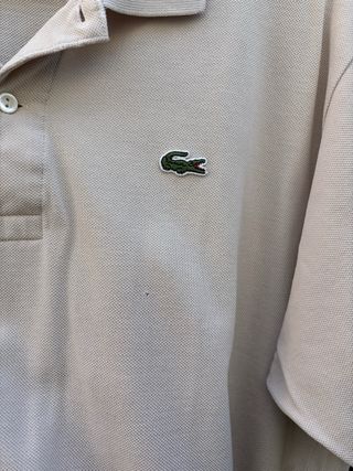 Polo Lacoste Beige Talla L 80s/90s