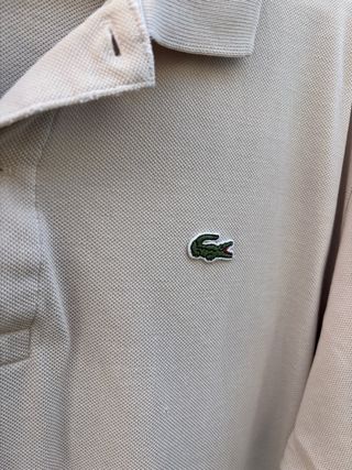 Polo Lacoste Beige Talla L 80s/90s