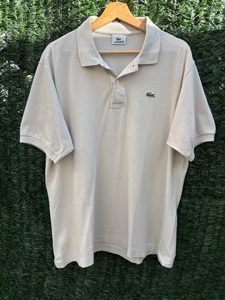 Polo Lacoste Beige Talla L 80s/90s