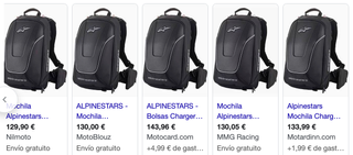 Mochila Alpinestars Charge Pro nueva a estrenar