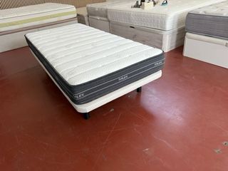 BASE Y COLCHON FLEX NUBE VISCO JUNIOR23 90x190