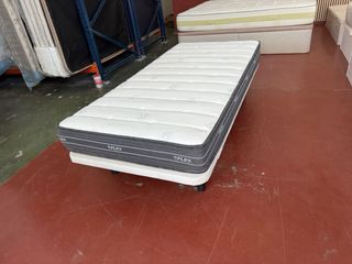 BASE Y COLCHON FLEX NUBE VISCO JUNIOR23 90x190