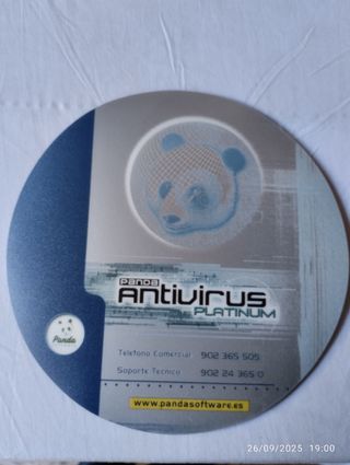 Alfombrilla Ratón Panda Software Redonda Oso