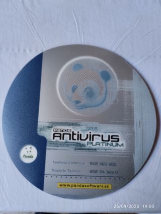 Alfombrilla Ratón Panda Software Redonda Oso