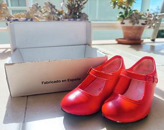 Zapatos Flamenca Roberto Garrudo Rojos
Talla 23
