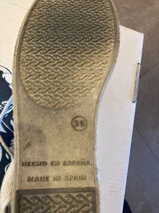 Esparteñas Niña Talla 35 Beige