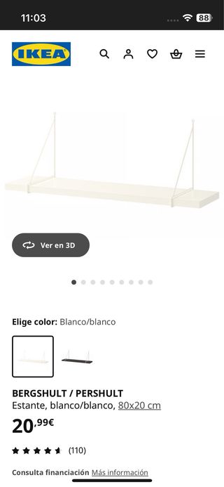 Estantes blancos IKEA