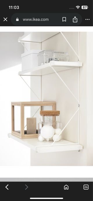Estantes blancos IKEA