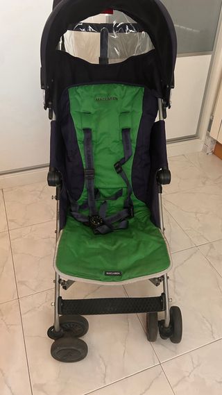 Silla de paseo Maclaren azul y verde