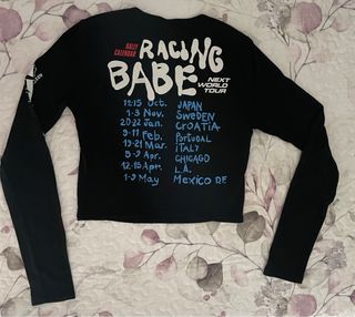 Camiseta Bershka Negra Manga Larga Talla M