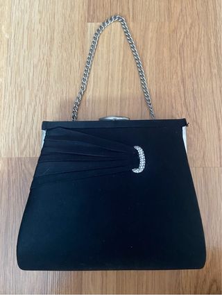 bolso de mano negro ideal para fiesta/evento
