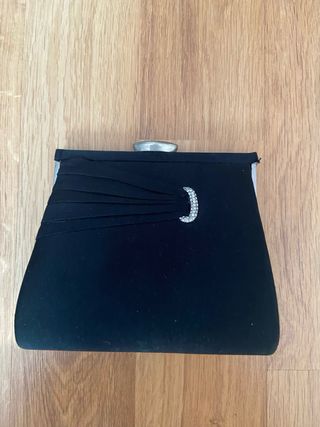 bolso de mano negro ideal para fiesta/evento