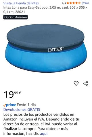 Funda para piscina Intex Easy-Set 3.05m