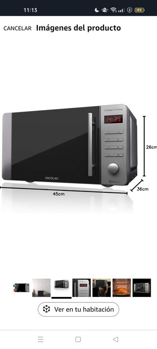 Cecotec Microondas ProClean 5110 Inox. 