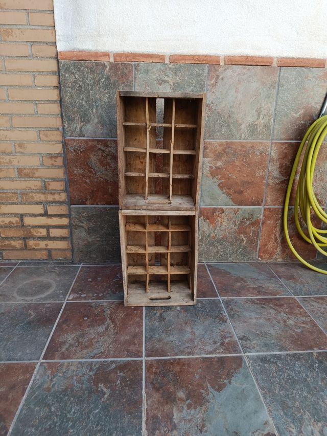 Caja de sidra de madera para 12 botellas