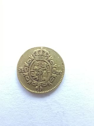 Moneda 1/2 escudo de oro de Carlos III 1787