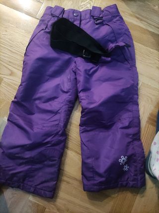 Traje de esquí morado 98-104 cm