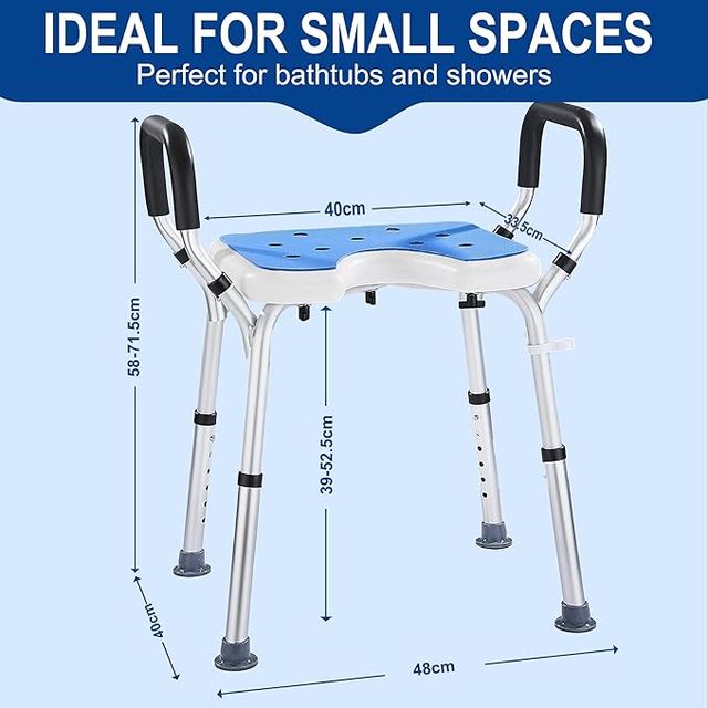 Modundry Taburete Ducha Ancianos con Reposabrazos