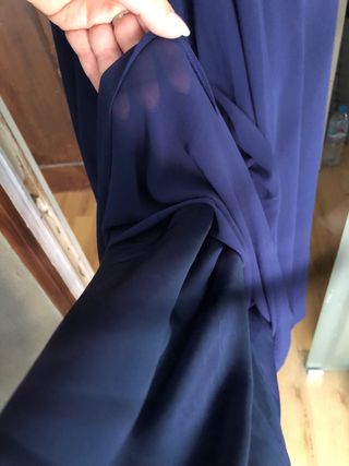 Vestido largo azul para bodas.
Talla L/XL