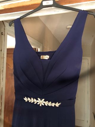 Vestido largo azul para bodas.
Talla L/XL