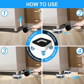 Set 4 Rotelle per Mobili 360° CD052