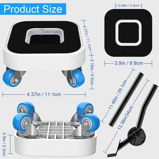 Set 4 Rotelle per Mobili 360° CD052