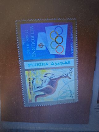 Sello olimpiadas Melbourne 1956