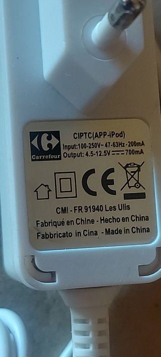 Cargador para iPod iPhone iPad antiguos