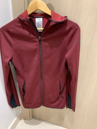 Chaqueta deportiva Adidas mujer roja T.XS