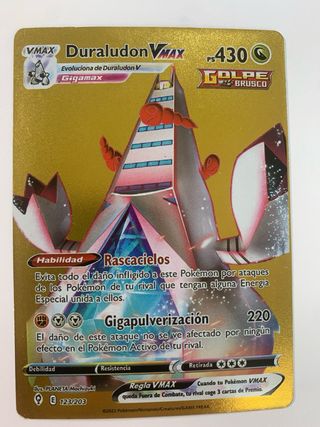 Pack 3 Cartas Pokémon VMAX Doradas