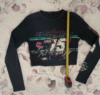 Camiseta Bershka Estampada First Position Talla M