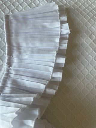 Camisa blanca plisada mujer