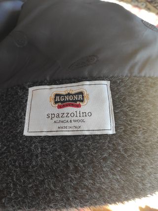 Abrigo lana alpaca gris T.48-46